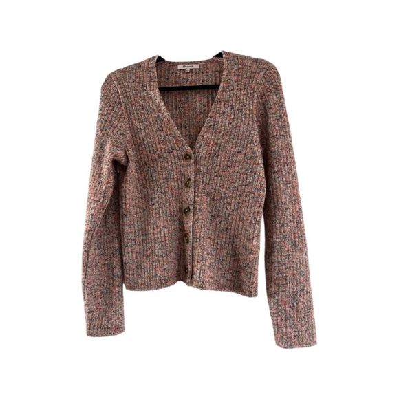 Madewell Sweaters - Madewell Knit Colorful Button Up Sweater
